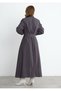 Smoked Color Long Verde Trench Coat - 8
