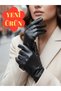 Women's Faux Leather Gloves+Sheepskin Lining+Cold Resistant+Stylish Design