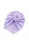 Lilac turban hat with openwork pattern - 2