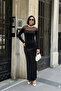 Off-The-Shoulder Tulle Mermaid Model Sparkling Evening Dress - 2