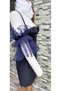 Asha Pleated New Season Tulle Oversleeves Navy Blue - 5