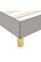 Bed Frame without Mattress Light Grey 160x200 cm Fabric - 6