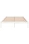 810018 Bed Frame without Mattress White Solid Wood 140x200 cm - 2