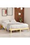 810012 Bed Frame without Mattress Solid Wood 120x200 cm