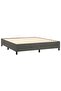 Box Spring Bed Frame Dark Grey 180x200 cm Super King Velvet - 2