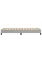 Bed Frame without Mattress Light Grey 90x200 cm Fabric - 5