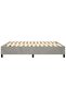 Box Spring Bed Frame Light Grey 180x200 cm Super King Velvet - 5