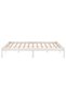 Bed Frame without Mattress White Solid Wood King Size - 4