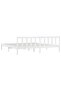 810103 Bed Frame without Mattress White Solid Wood 200x200 cm - 5