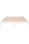 810028 Bed Frame without Mattress White Solid Wood 160x200 cm - 2