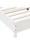 Bed Frame without Mattress White 180x200 cm Super King Solid Wood Pine - 6