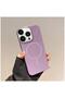 Apple iPhone 12 Pro Compatible Case Vivid M-Safe Silicone Case Purple