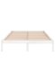 Bed Frame without Mattress White Solid Wood King Size - 2