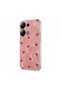 Xiaomi Poco M6 Pro Compatible Case Pink Heart Silicone Case Red - 2