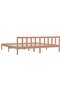 Bed Frame without Mattress Honey Brown Solid Wood Super King Size - 5