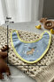 3-Piece Baby Bib Set with Cute Animal Figures - Soft Textured Teething Bib - 5