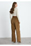 Brown Corded Fabric Velvet Viola Trousers - 3