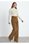 Brown Corded Fabric Velvet Viola Trousers - 5