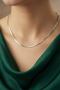 Steel Flat Snake Necklace - Classic Size 45 cm 2 mm Silver Color |   Non-Tarnishing, Unisex, 2 Years Warranty