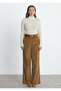 Brown Corded Fabric Velvet Viola Trousers - 7