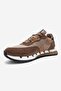 VIAN Beige Brown Genuine Leather Women's Sneakers - 4