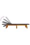 Sun Lounger with Table Poly Rattan and Solid Wood Acacia - 7