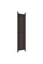 5-Panel Room Divider Brown 250x220 cm Fabric - 5