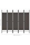 5-Panel Room Divider Anthracite 200x180 cm - 6