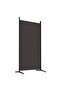 6-Panel Room Divider Brown 520x180 cm Fabric - 5