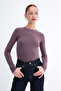 Crew Neck Basic Blouse B1496-Dk2 - 5