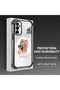Samsung Galaxy M23 Compatible Transparent Silicone Flutter Protective Case Tom and Jerry - 3