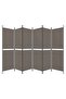6-Panel Room Divider Anthracite 300x200 cm Fabric - 4