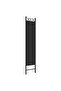 3-Panel Room Divider Black 120x200 cm Fabric - 5