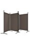 4-Panel Room Divider Anthracite 346x180 cm Fabric - 2