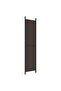 4-Panel Room Divider Brown 200x220 cm Fabric - 5