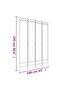 4-Panel Room Divider Brown 160x220 cm Fabric - 7