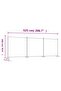 3-Panel Room Divider Anthracite 525x180 cm Fabric - 3