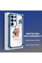 Samsung Galaxy S23 Ultra Compatible Transparent Silicone Flutter Protective Case Tom and Jerry - 3