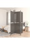 3-Panel Room Divider Anthracite 150x220 cm Fabric
