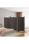 6-Panel Room Divider Brown 520x180 cm Fabric