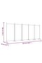 5-Panel Room Divider Brown 433x180 cm Fabric - 3