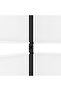 3-Panel Room Divider White 150x180 cm Fabric - 6