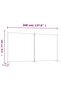 2-Panel Room Divider Brown 348x180 cm Fabric - 3