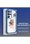 Samsung Galaxy S22 Ultra Compatible Transparent Silicone Flutter Protective Case Tom and Jerry - 3