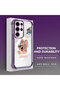 Samsung Galaxy S23 Ultra Compatible Transparent Silicone Flutter Protective Case Tom and Jerry - 3
