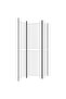 3-Panel Room Divider White 150x180 cm Fabric - 4