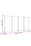 4-Panel Room Divider White 346x180 cm Fabric - 7