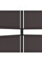 3-Panel Room Divider Brown 150x220 cm Fabric - 6