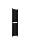 5-Panel Room Divider Black 250x220 cm Fabric - 5