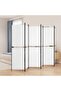 6-Panel Room Divider White 300x180 cm Fabric